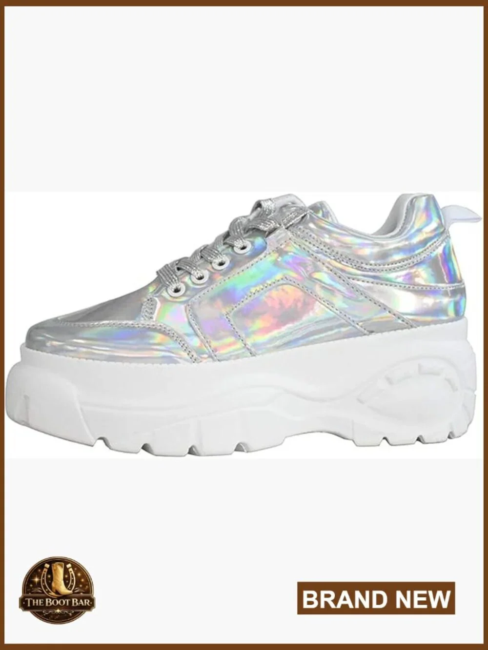 Chunky Platform Sneakers Lace-Up Walking Shoes Lightweight Comfortable